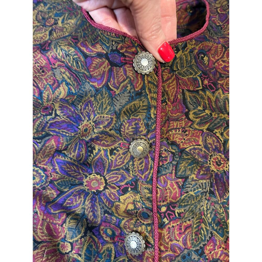 Vintage Nancy Johnson Paisley Skirt Set, Size 4P - Picture 7 of 7